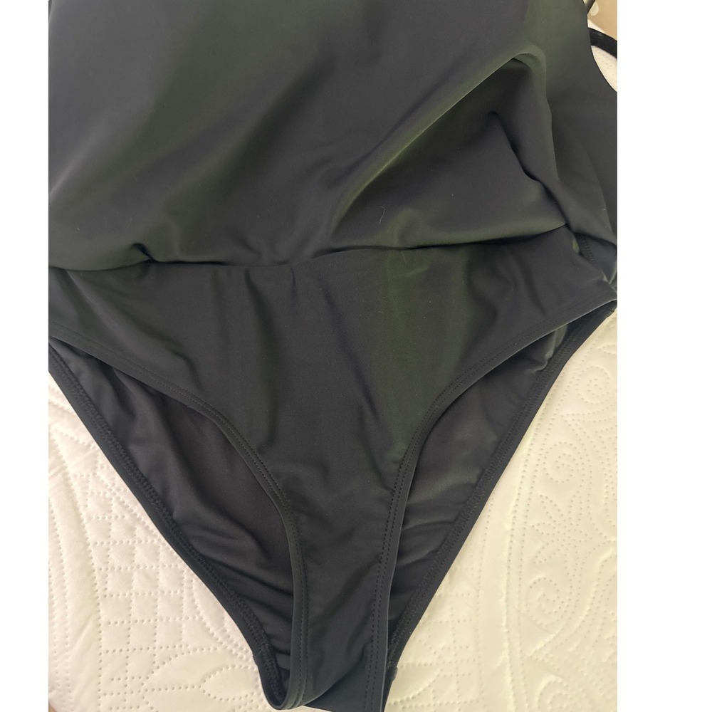 NWT RELLECIGA Black One Piece Skirt Swimsuit Size Small - Picture 8 of 12